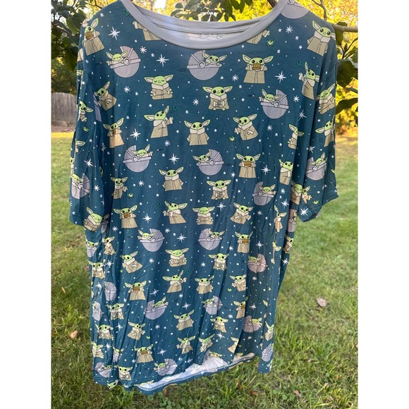 Little Sleepies Other - Little Sleepies | Mens Star Wars Grogu Yoda Bamboo Sleep Tshirt‎ | SZ L